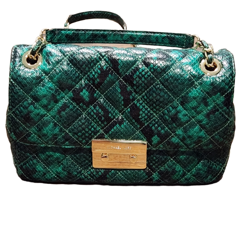 Michael Kors Green Snake Crossbody - Picture 2 of 15